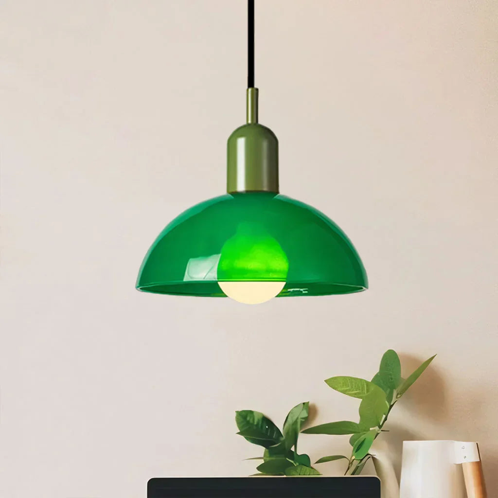 Vibrant Glass Hanging Ceiling Light