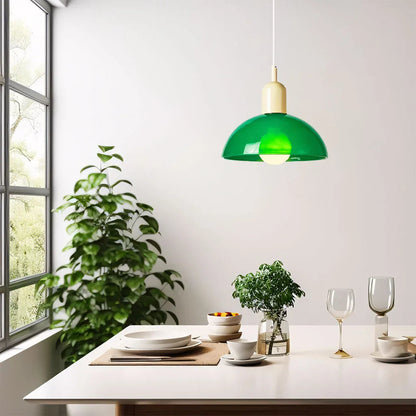 Vibrant Glass Hanging Ceiling Light