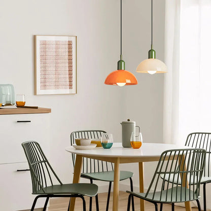 Vibrant Glass Hanging Ceiling Light