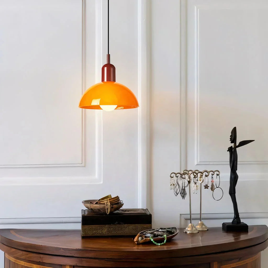 Vibrant Glass Hanging Ceiling Light