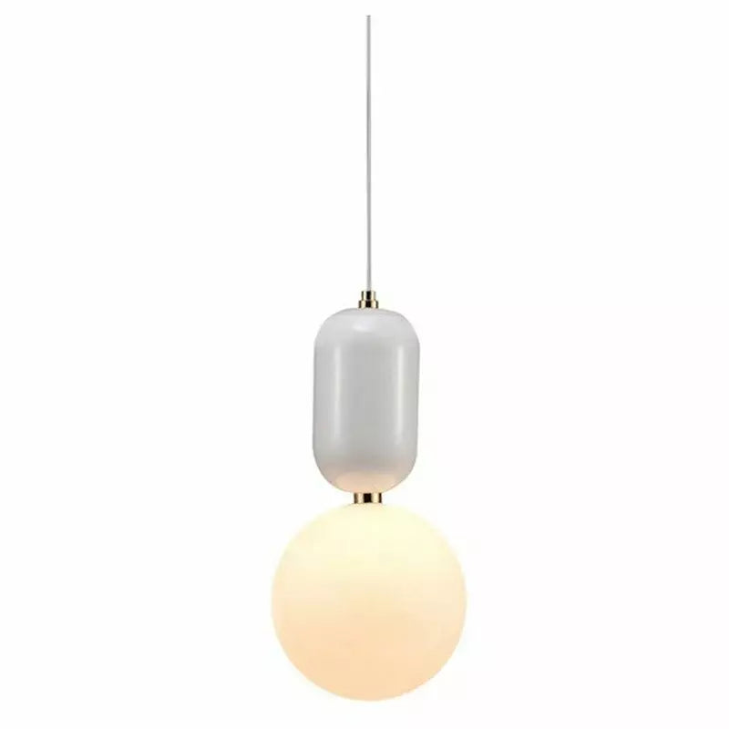 Sleek Dual Glass Hanging Lamp