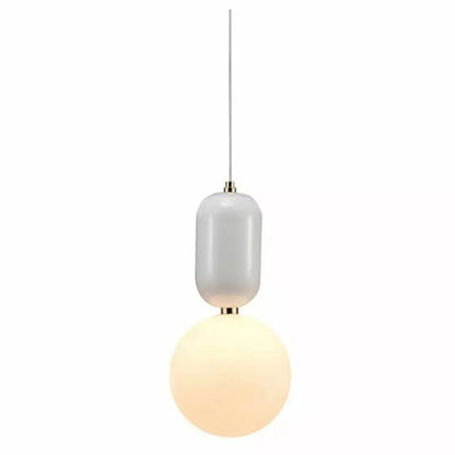 Sleek Dual Glass Hanging Lamp