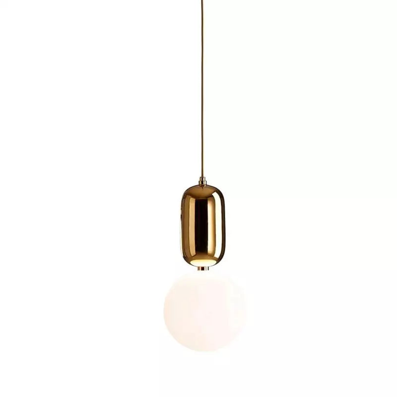 Sleek Dual Glass Hanging Lamp