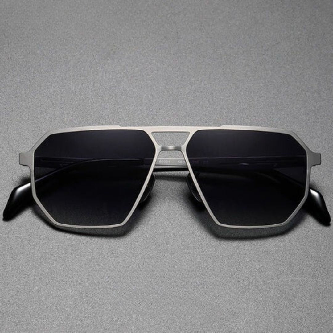 Premium Metal Pilot Sunglasses With Polarized Lenses
