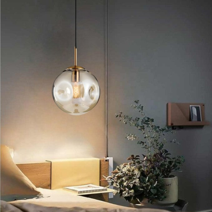 Sleek Glass Hanging Lamp Shade