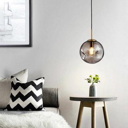 Sleek Glass Hanging Lamp Shade