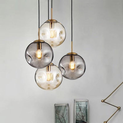 Sleek Glass Hanging Lamp Shade
