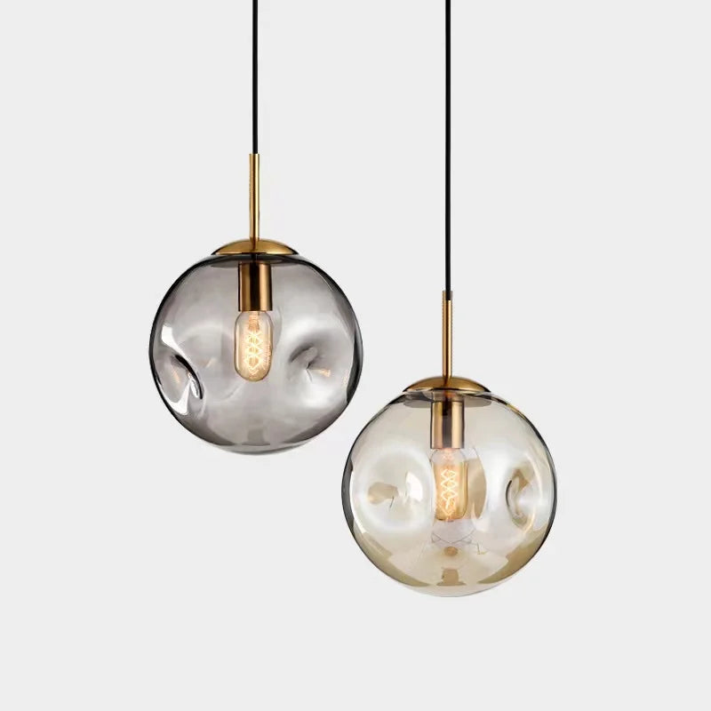 Sleek Glass Hanging Lamp Shade