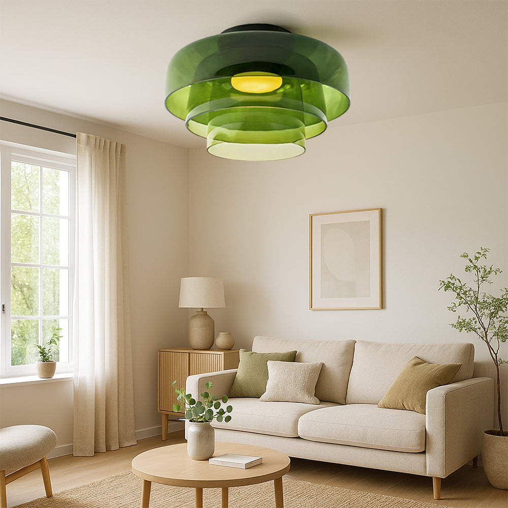 Brilora | Minimalist Scandinavian Bauhaus Glass Layered Pendant Lamp 2
