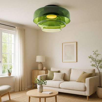 Brilora | Minimalist Scandinavian Bauhaus Glass Layered Pendant Lamp 2