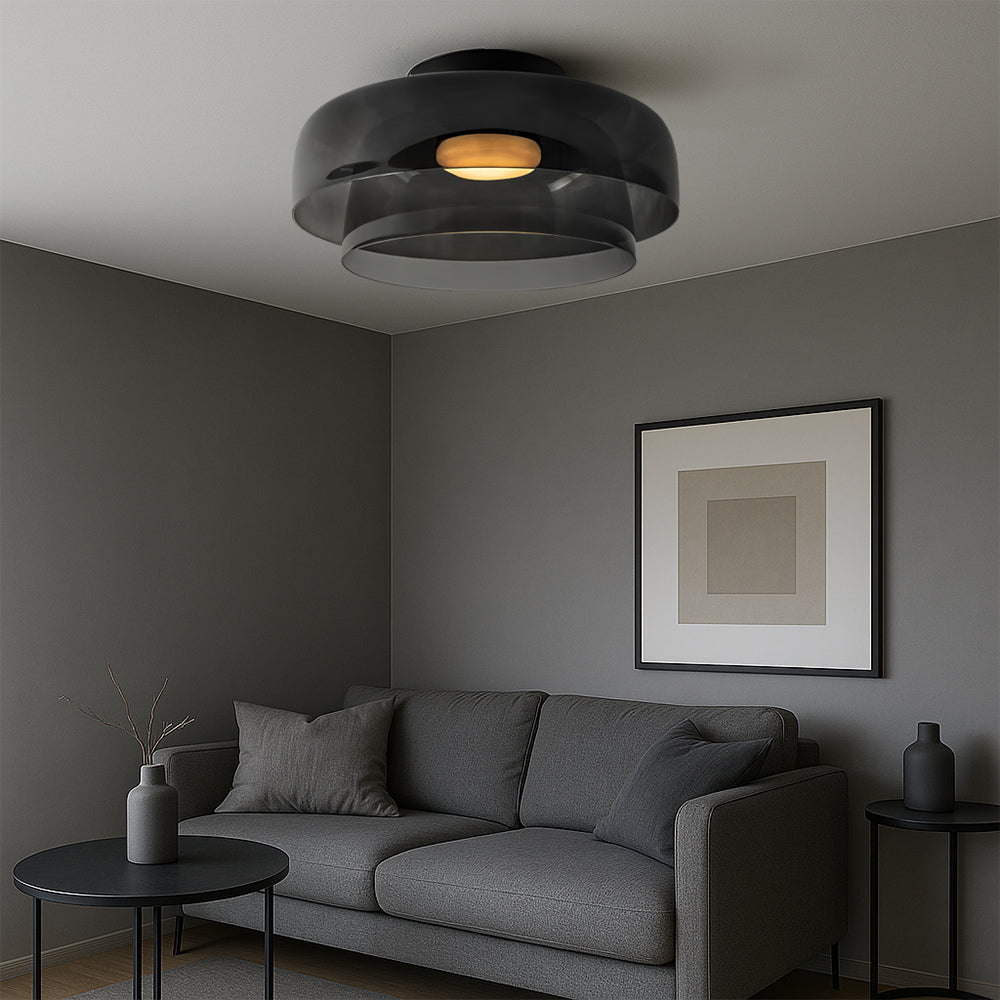 Brilora | Minimalist Scandinavian Bauhaus Glass Layered Pendant Lamp 3