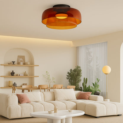 Brilora | Minimalist Scandinavian Bauhaus Glass Layered Pendant Lamp 5