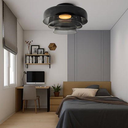 Brilora | Minimalist Scandinavian Bauhaus Glass Layered Pendant Lamp 6