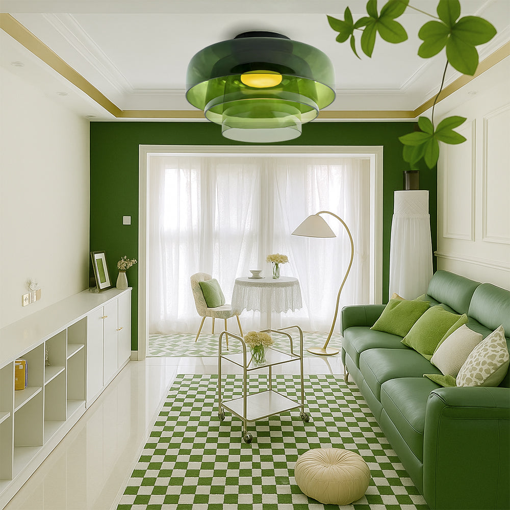 Brilora | Minimalist Scandinavian Bauhaus Glass Layered Pendant Lamp 7
