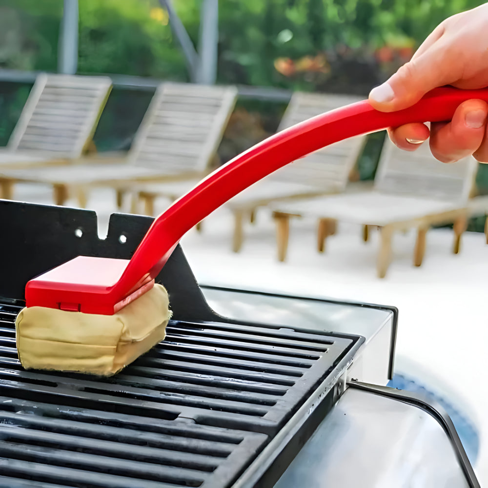 Barbecue Grill Cleaner Brush Long Handled Scrubber Tool - Lusomart