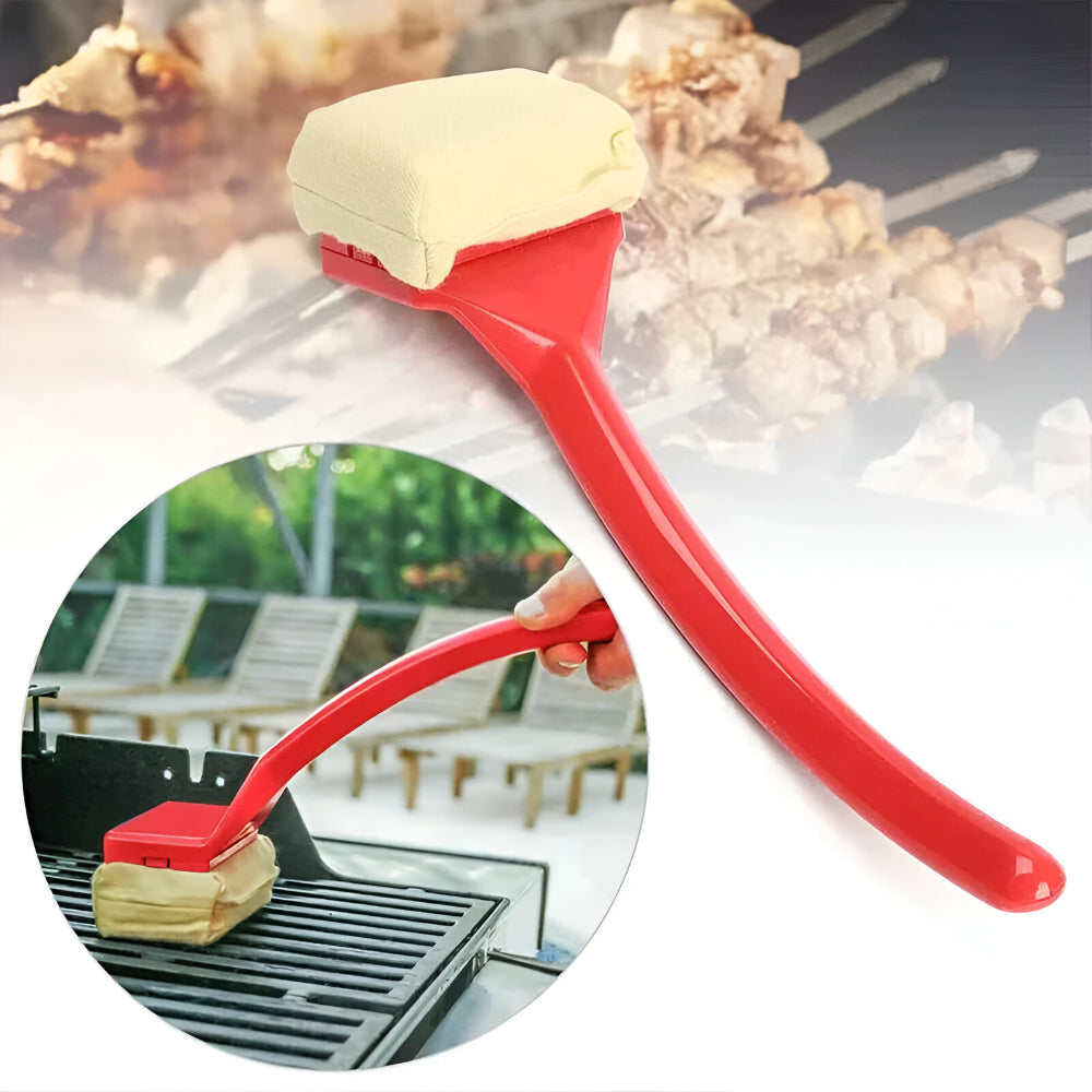 Barbecue Grill Cleaner Brush Long Handled Scrubber Tool