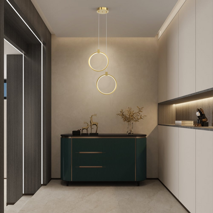 Luxury Golden LED Hanging Light