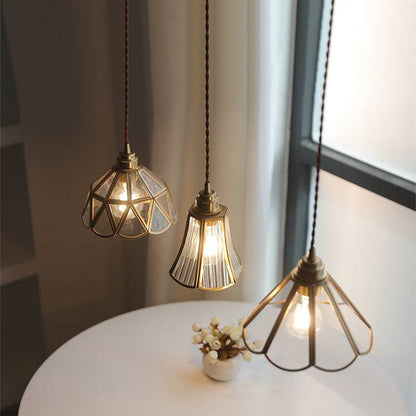 Classic Folded Glass Hanging Lamp