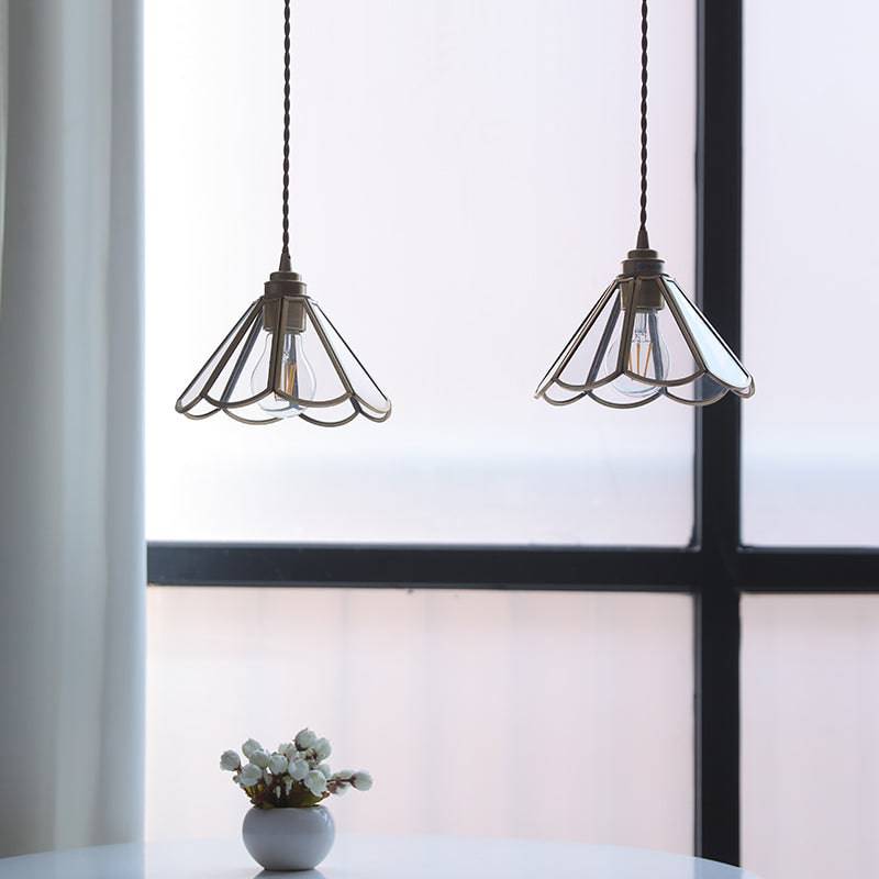 Classic Folded Glass Hanging Lamp