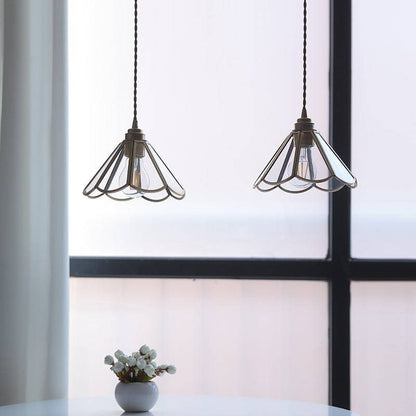 Classic Folded Glass Hanging Lamp