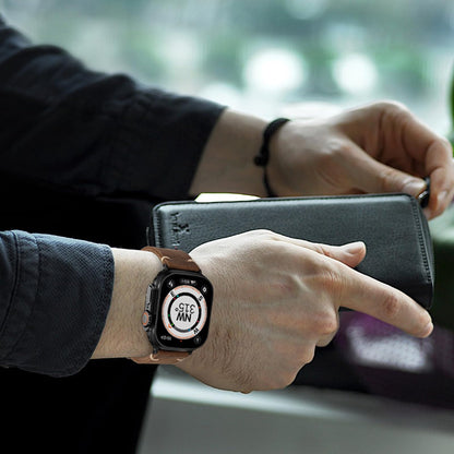 Classic Brown Leather Band for Apple Watch