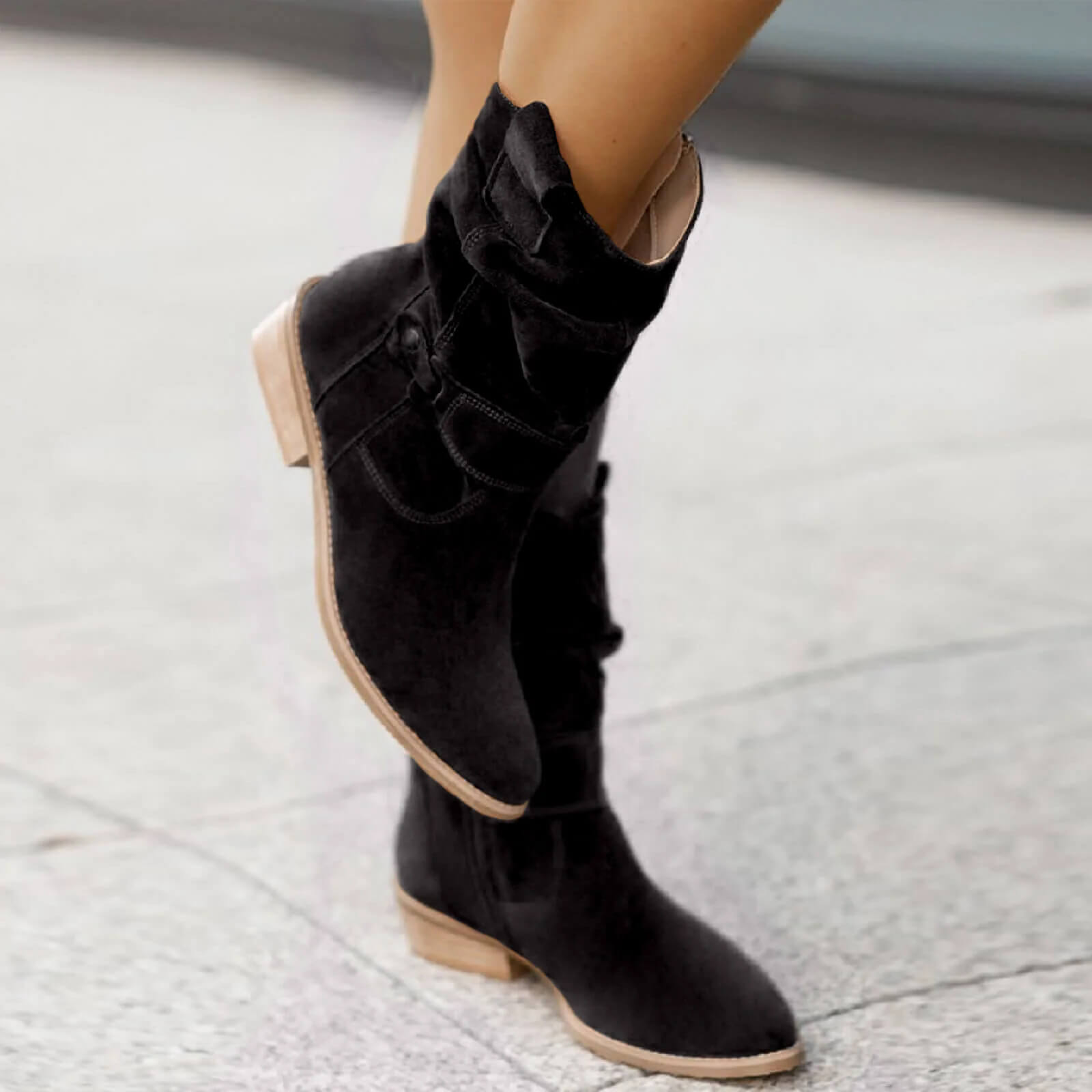 Brown Suede Ankle Boots for Women – Comfortable High-Quality Everyday Footwear 3