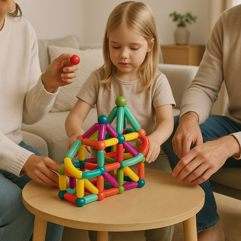 BuildBlox – Construction toy set with sticks for creative shape-making and hands-on play 4