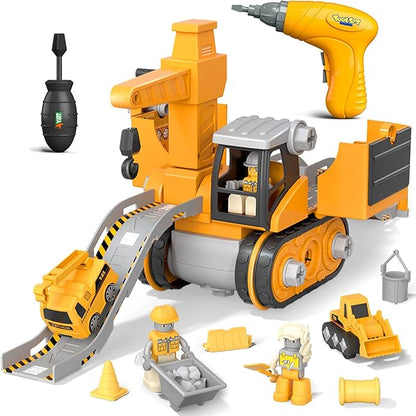 Fun 3-in-1 Kids Building Truck Playset - Lusomart