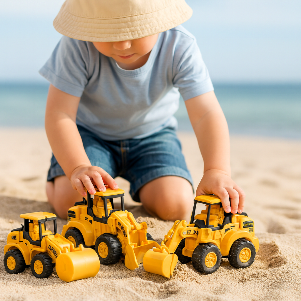 Fun Kids Building Truck Toy Set - Lusomart
