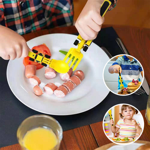 Bulldozer Children's Cutlery Set - ConstructoFork 4