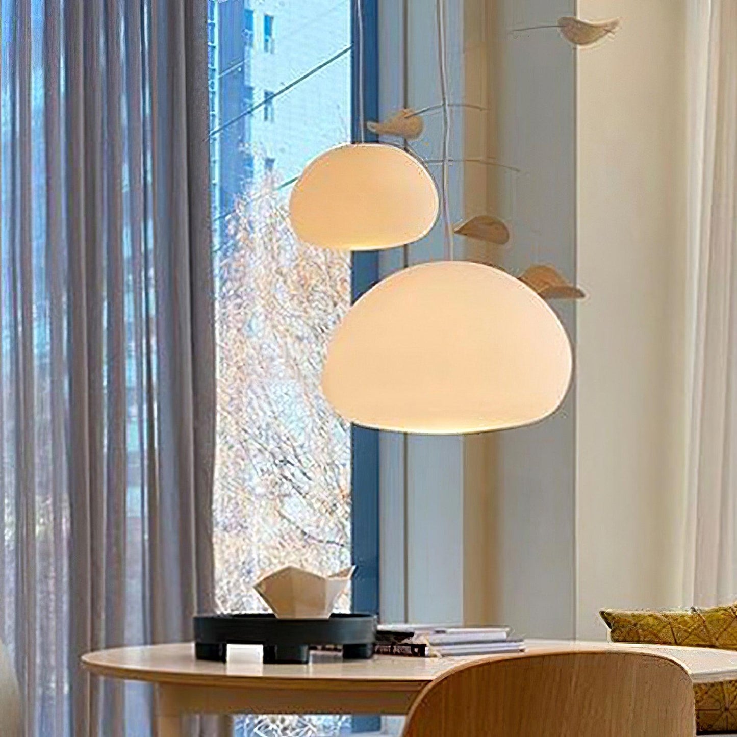 Stylish Round Glass Hanging Light