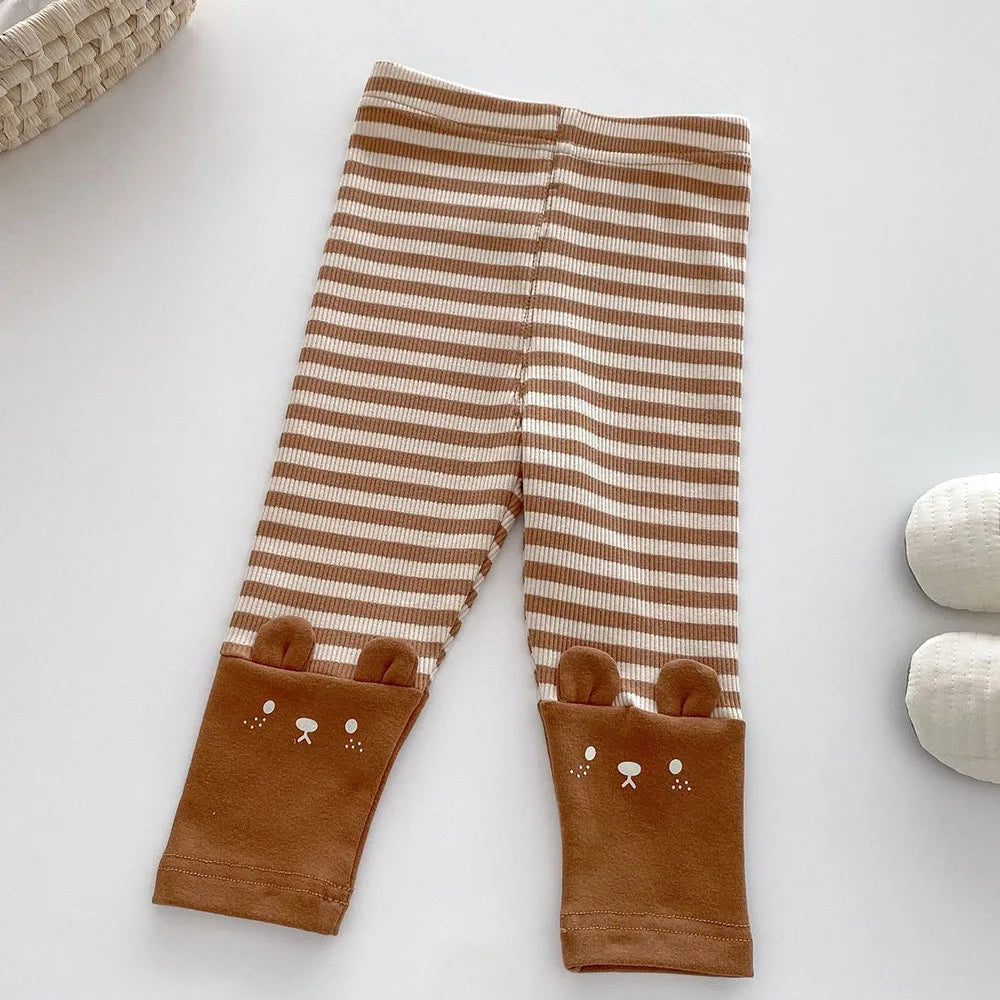 Comfy Baby Leggings with Adorable Bunny Print - Lusomart