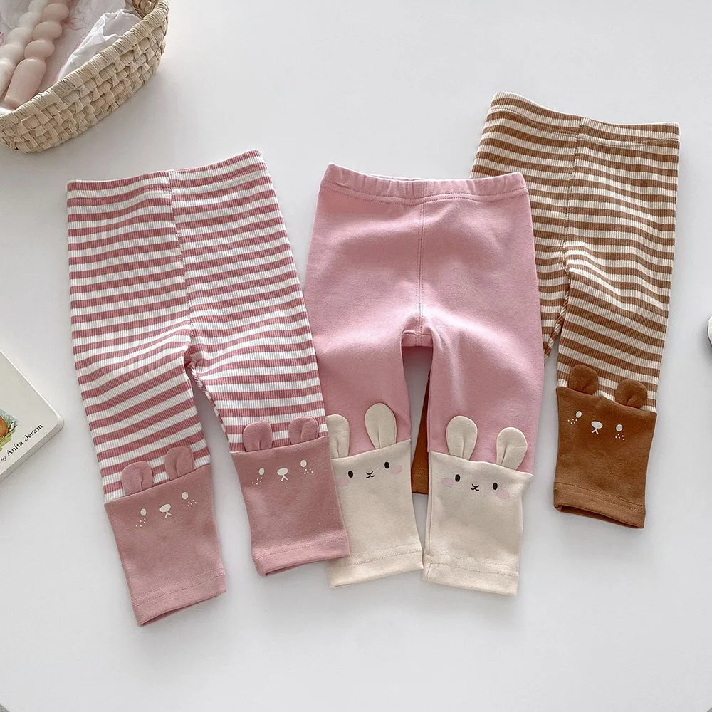 BunnyCuff™ – Animal Friends on the Pipe – Soft Baby Leggings 1