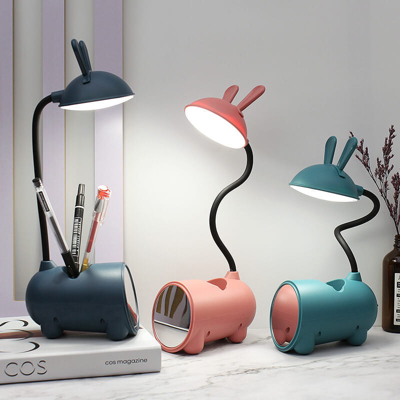 BunnyGlow | Playful Rechargeable Table Lamp with Pen Holder and Touch Control 2