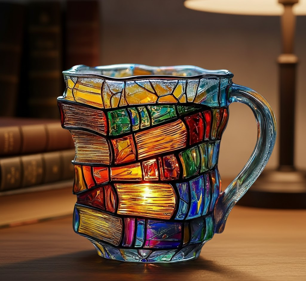 Unique Book Lover 3D Coffee Mug Gift