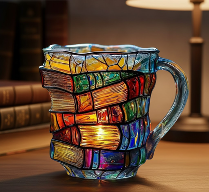 Unique Book Lover 3D Coffee Mug Gift