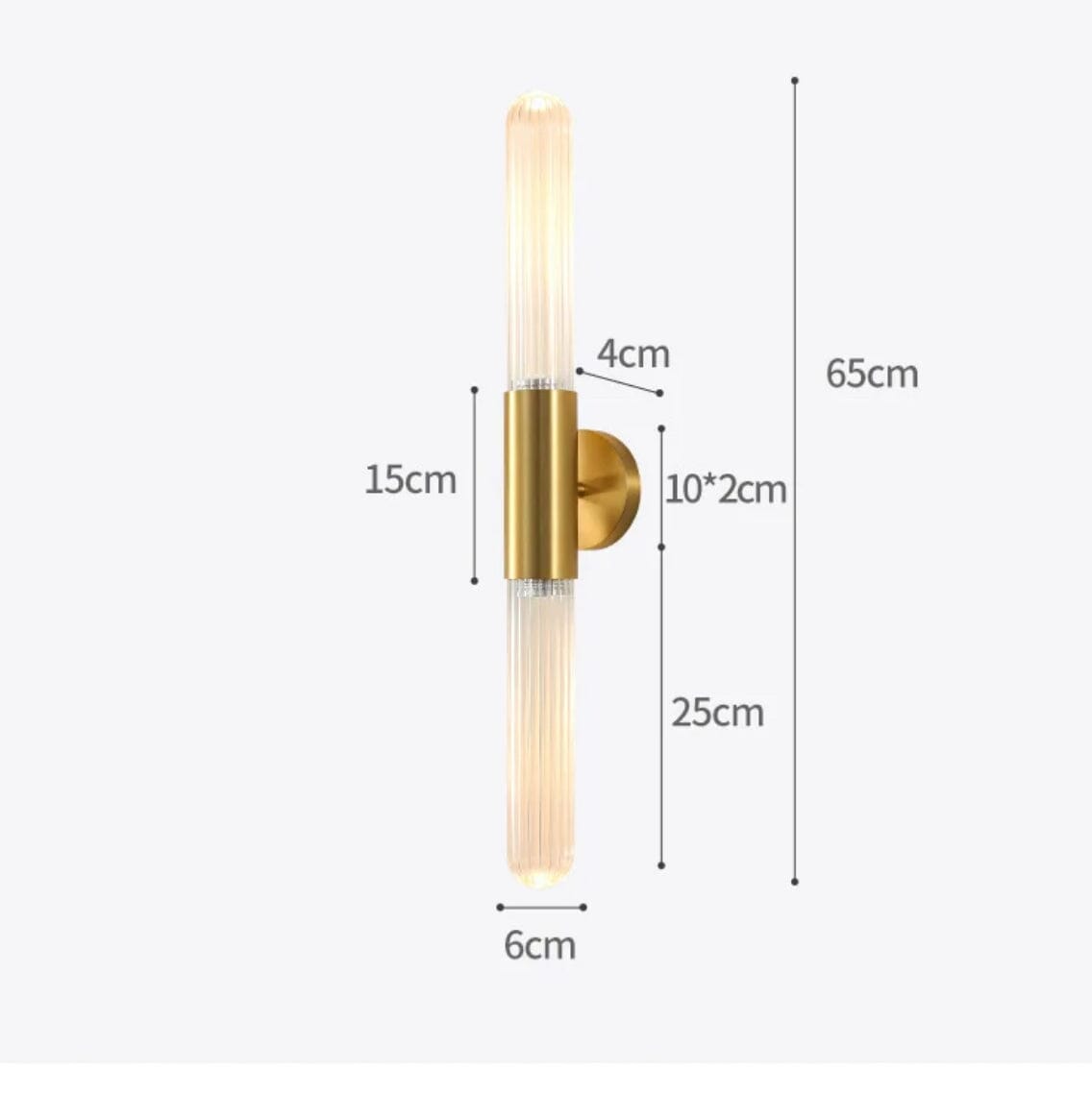 Sleek Glass Floor Lamp Modern Home Decor Light