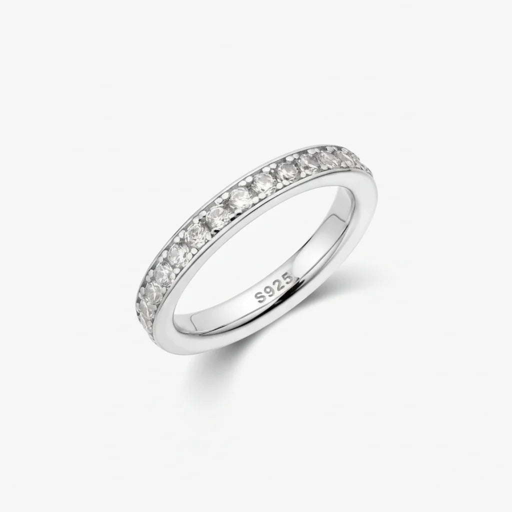Simple Sterling Silver Bead Ring Everyday Jewelry