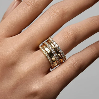 Simple Sterling Silver Bead Ring Everyday Jewelry