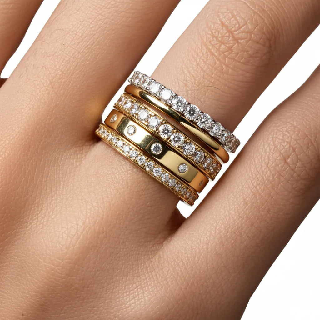 Simple Sterling Silver Bead Ring Everyday Jewelry