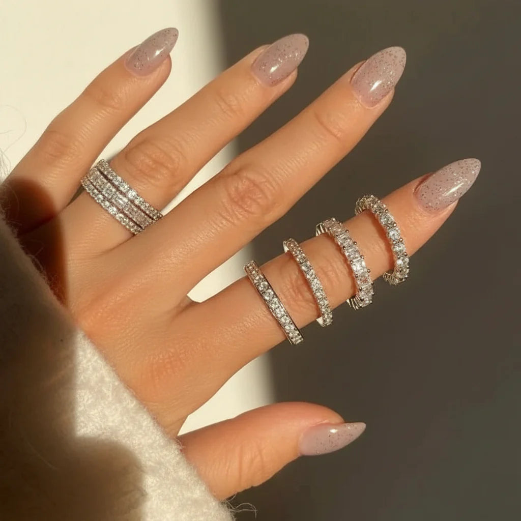 Simple Sterling Silver Bead Ring Everyday Jewelry