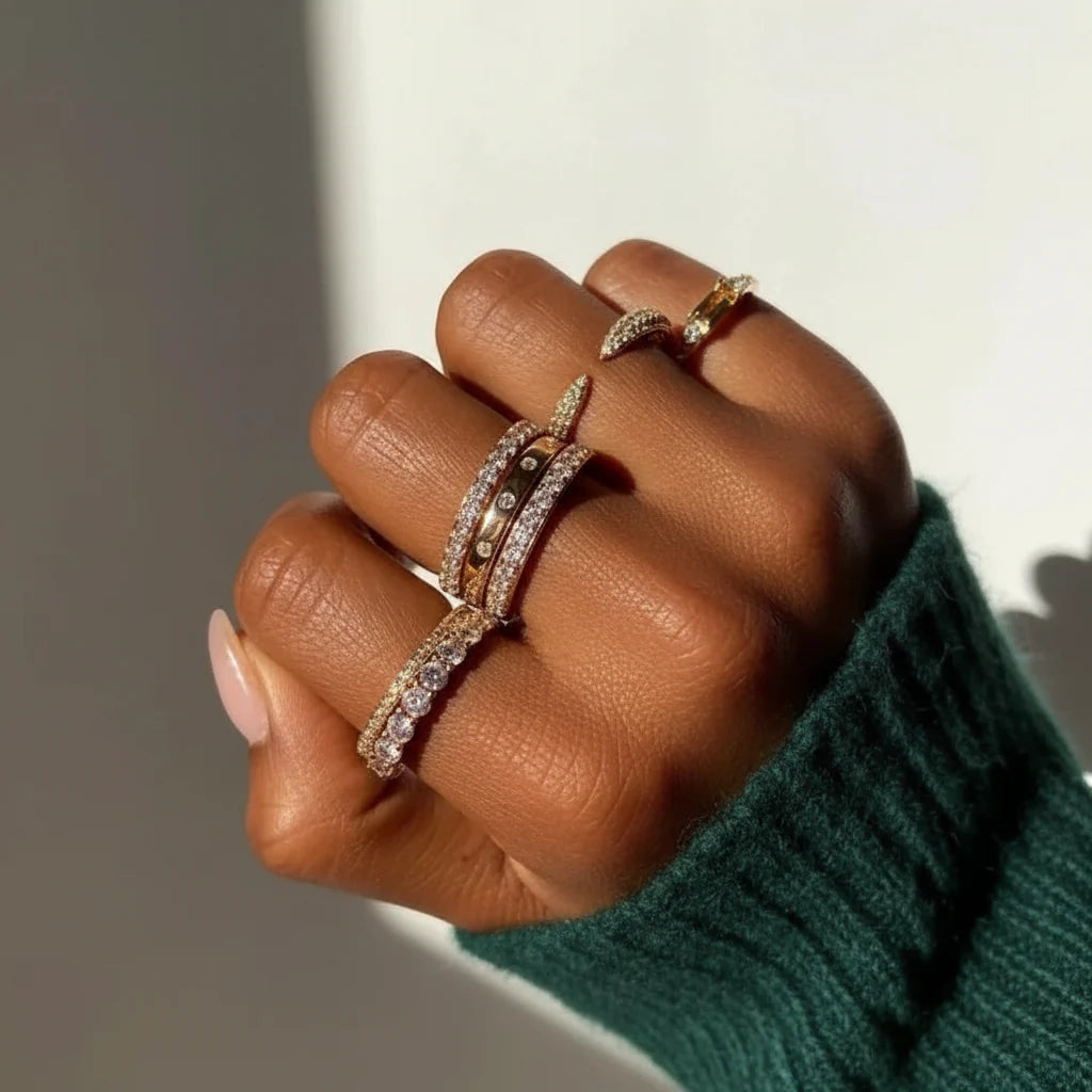 Simple Sterling Silver Bead Ring Everyday Jewelry