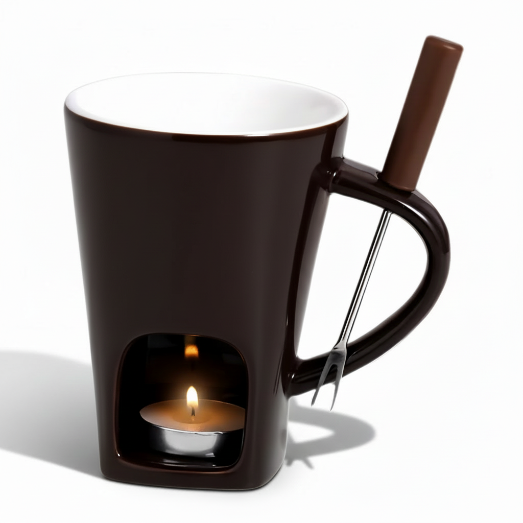Delicious Chocolate Fondue Ceramic Pot Set