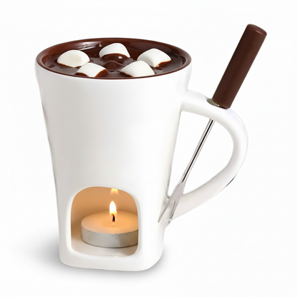 Delicious Chocolate Fondue Ceramic Pot Set