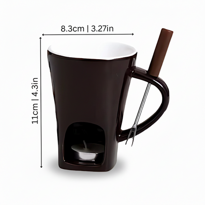 Delicious Chocolate Fondue Ceramic Pot Set