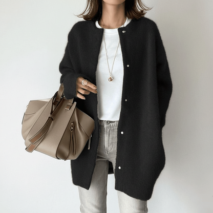 Cozy Women's Open Front Knit Cardigan Sweater - Lusomart