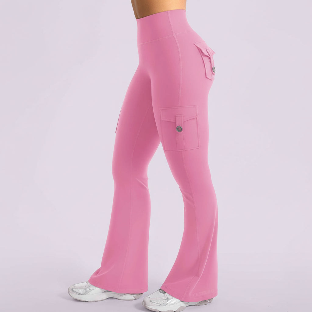 Comfortable High Waisted Wide Leg Womens Cargo Pants
