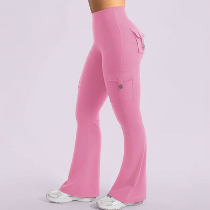 Comfortable High Waisted Wide Leg Womens Cargo Pants