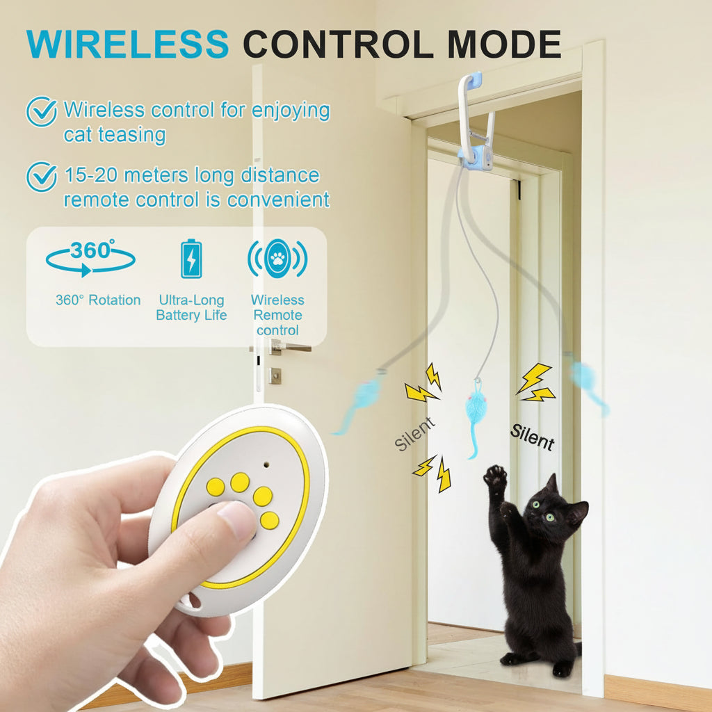 Fun Electronic Cat Toy Rechargeable Mouse Teaser