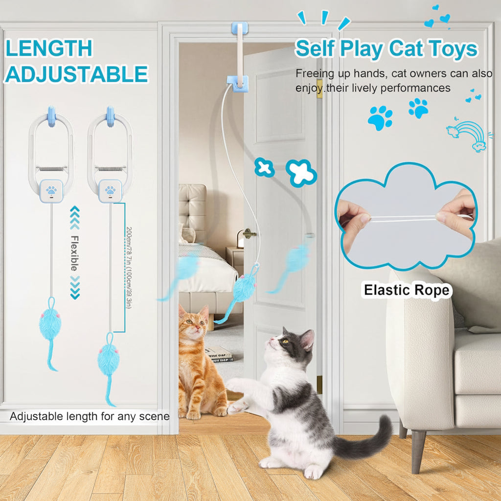 Fun Electronic Cat Toy Rechargeable Mouse Teaser